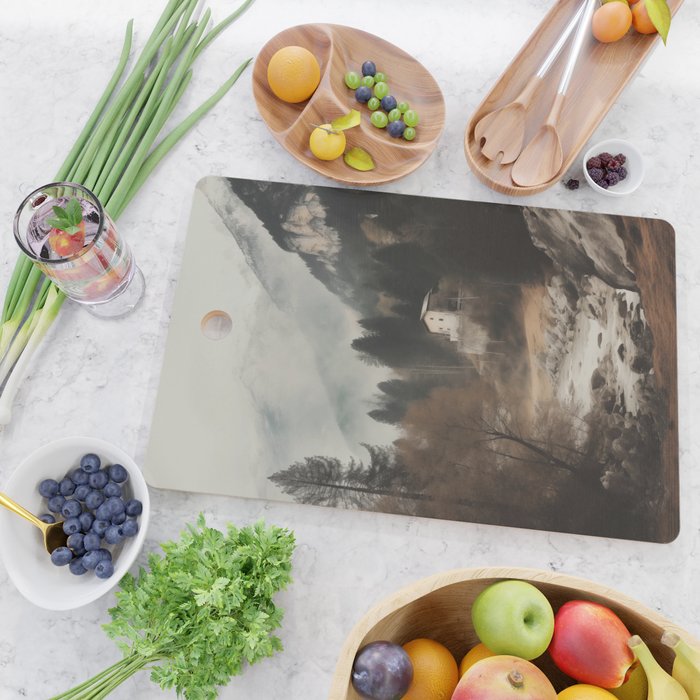 Forest Cottage II Cutting Board Gallery Image 2