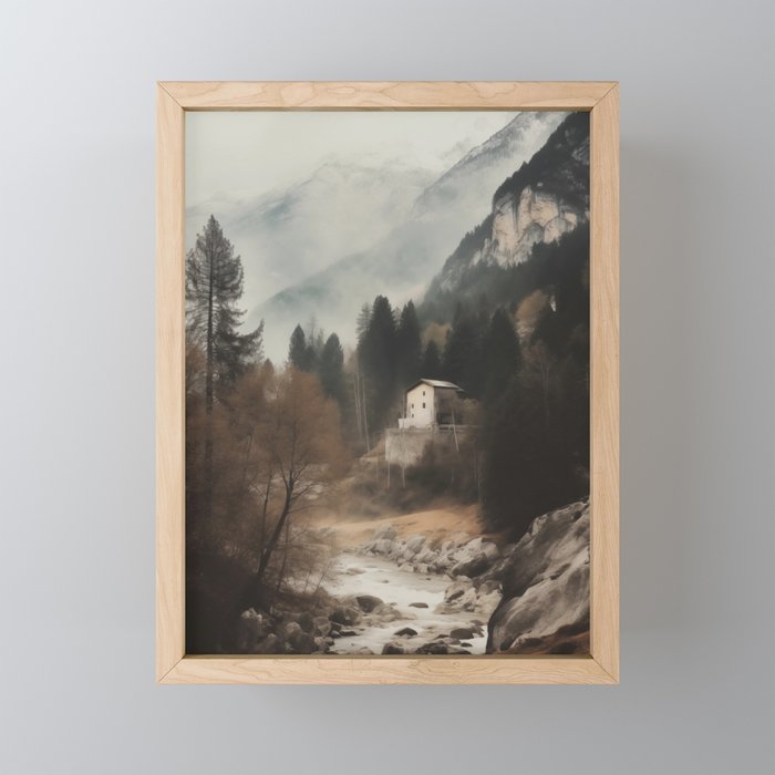 Forest Cottage II Mini Art Print Gallery Image 1