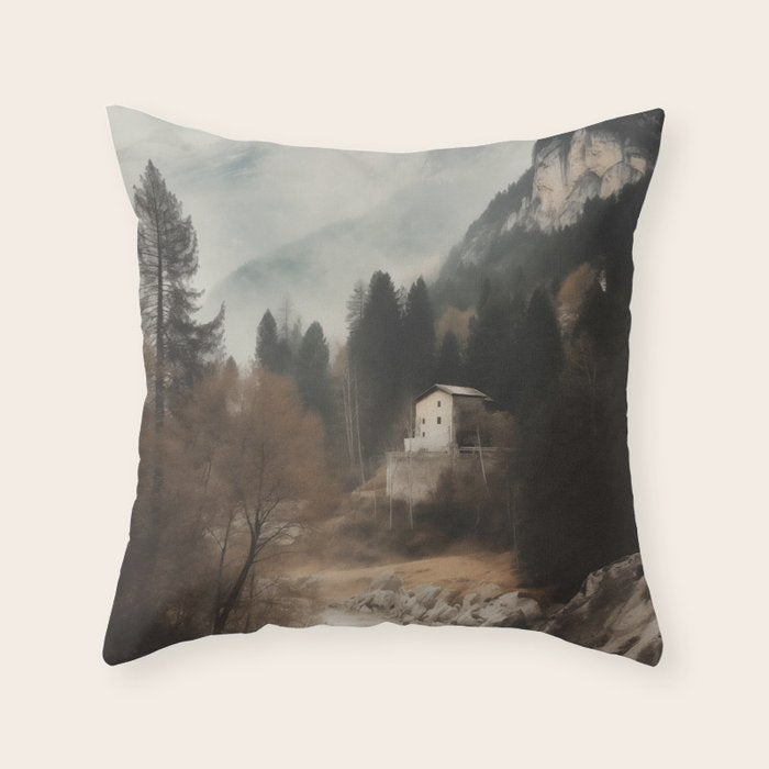 Forest Cottage II Throw Pillow Gallery Image 6