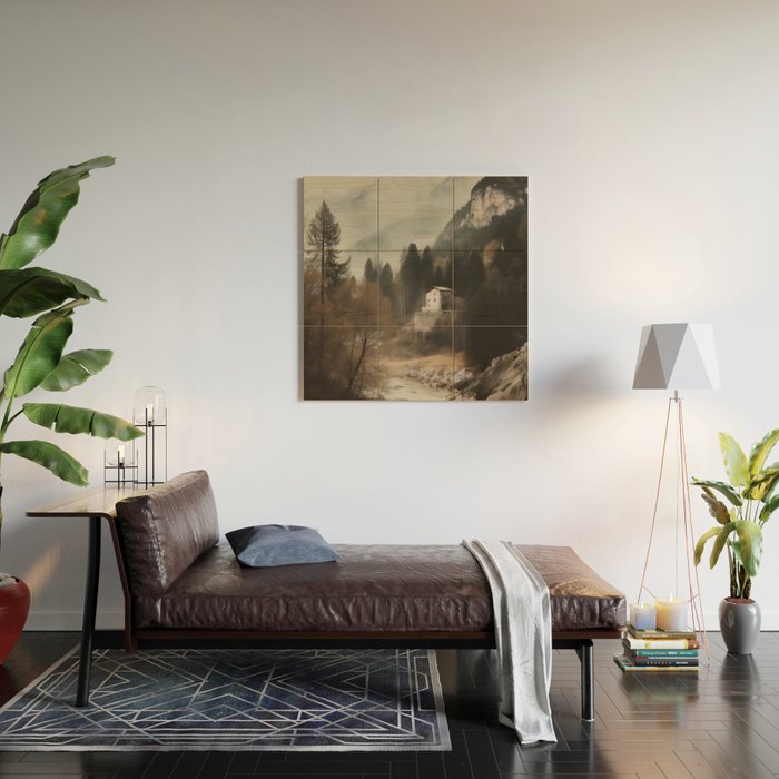 Forest Cottage II Wood Wall Art Gallery Image 2