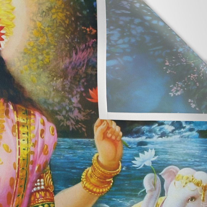 Goddess Lakshmi Hindu Wall Tapestry Gallery Image 3