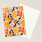Abstract vintage flower art pattern Stationery Card Gallery Image 2
