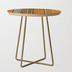 Vintage Hawaii Barkcloth Beachy design 204a Side Table Gallery Image 1