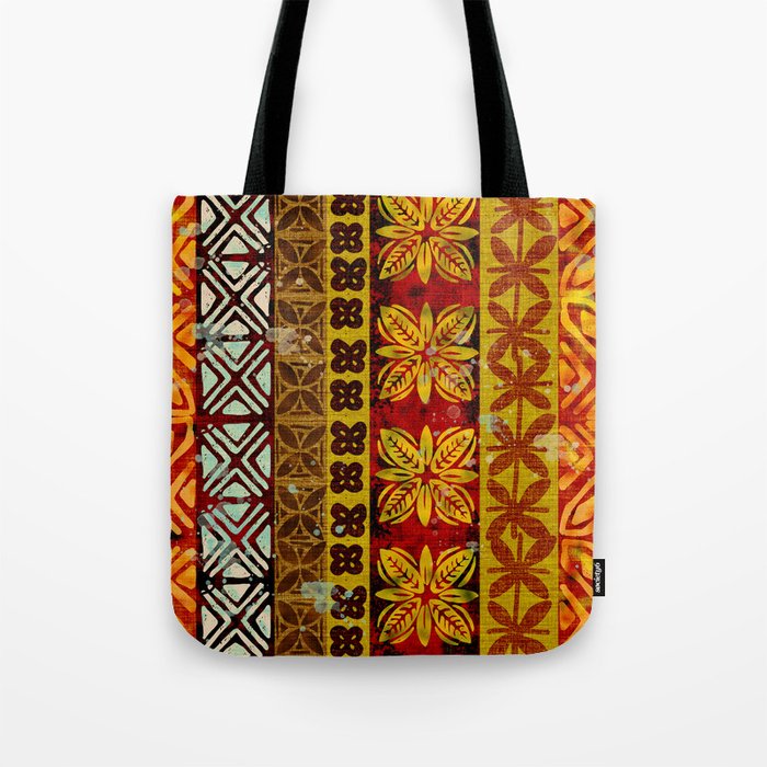 Vintage Hawaii Barkcloth Beachy design 204a Tote Bag Gallery Image 1
