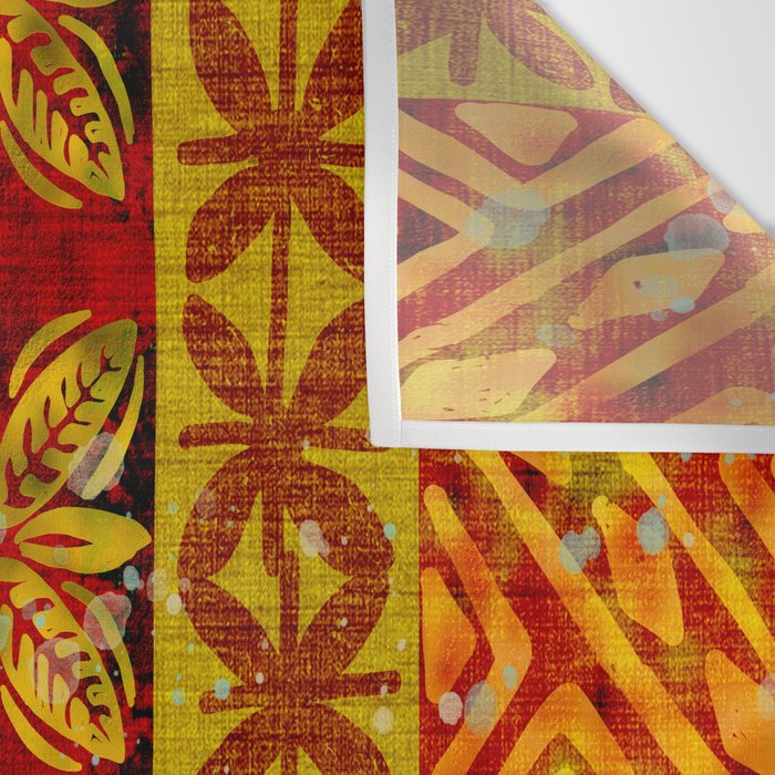 Vintage Hawaii Barkcloth Beachy design 204a Wall Tapestry Gallery Image 3