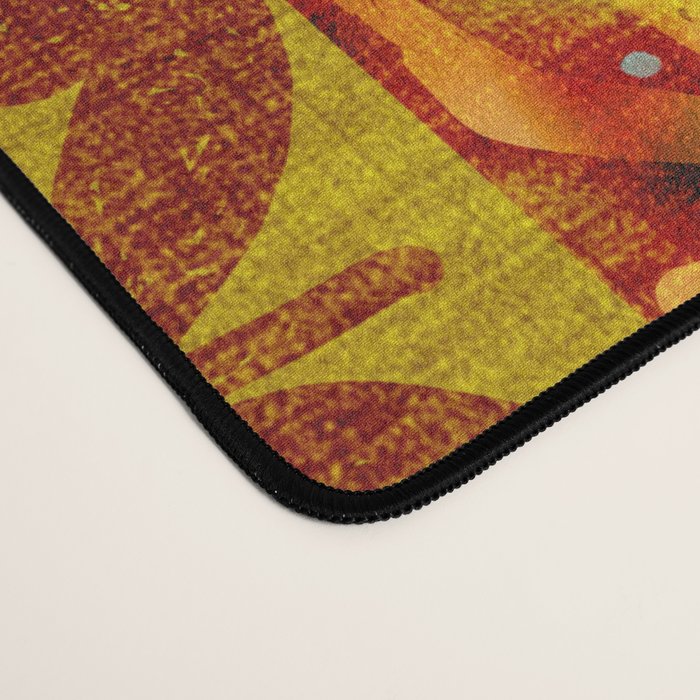 Vintage Hawaii Barkcloth Beachy design 204a Desk Mat Gallery Image 4