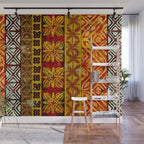 Vintage Hawaii Barkcloth Beachy design 204a Wall Mural Gallery Image 1