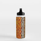 Vintage Hawaii Barkcloth Beachy design 204a Water Bottle Gallery Image 3