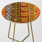 Vintage Hawaii Barkcloth Beachy design 204a Side Table Gallery Image 2