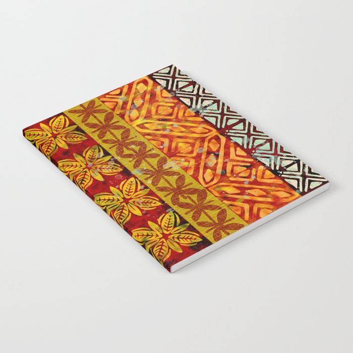 Vintage Hawaii Barkcloth Beachy design 204a Notebook Gallery Image 1