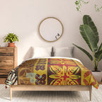 Vintage Hawaii Barkcloth Beachy design 204a Comforter Gallery Image 3