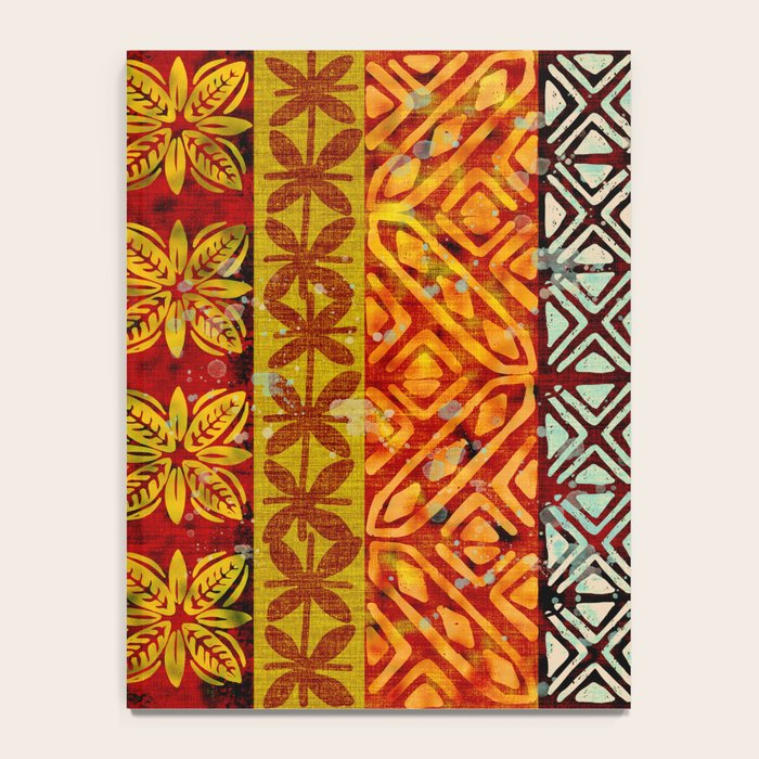 Vintage Hawaii Barkcloth Beachy design 204a Notebook Gallery Image 4