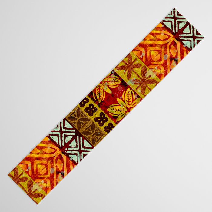 Vintage Hawaii Barkcloth Beachy design 204a Table Runner Gallery Image 3