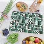 Geometric Tapestry - Green Cutting Board Gallery Image 2