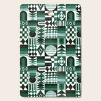 Geometric Tapestry - Green Cutting Board Gallery Image 1