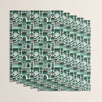Geometric Tapestry - Green Wrapping Paper Gallery Image 3