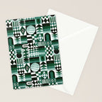 Geometric Tapestry - Green Stationery Card Gallery Image 2