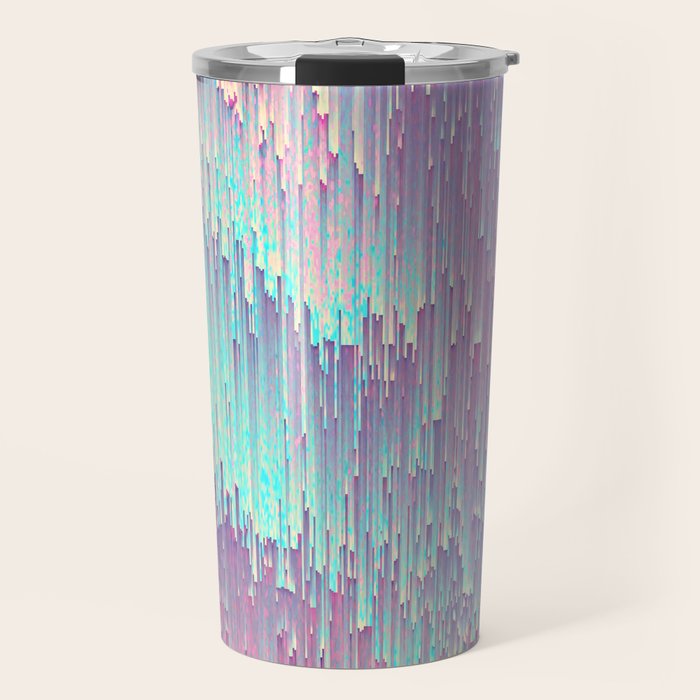 Iridescent Glitches Travel Mug Gallery Image 1