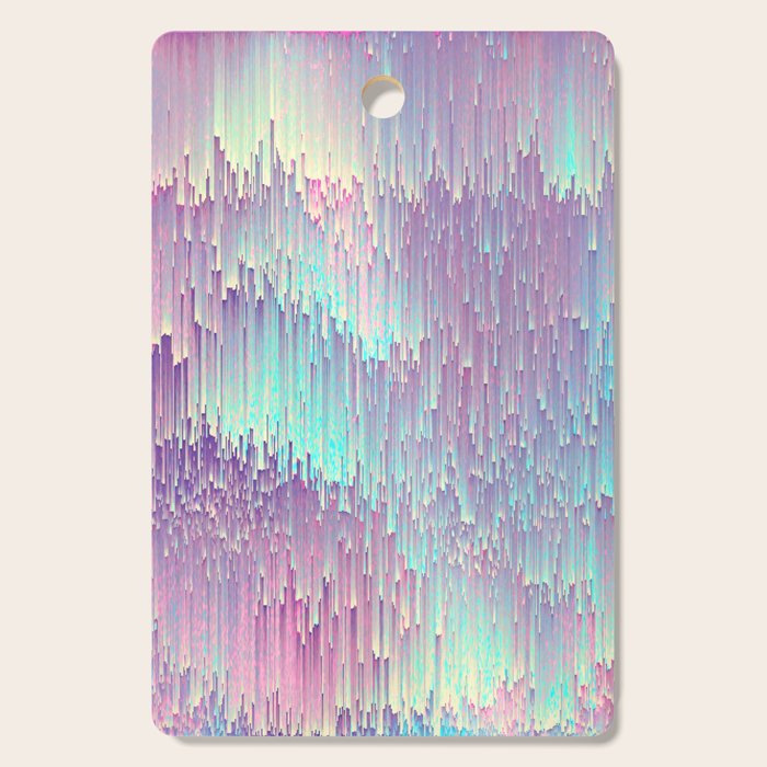 Iridescent Glitches Cutting Board Gallery Image 1