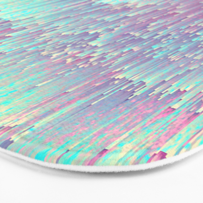 Iridescent Glitches Bath Mat Gallery Image 3