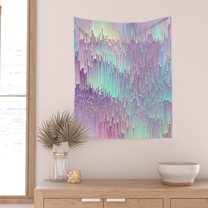 Iridescent Glitches Wall Tapestry Gallery Image 2