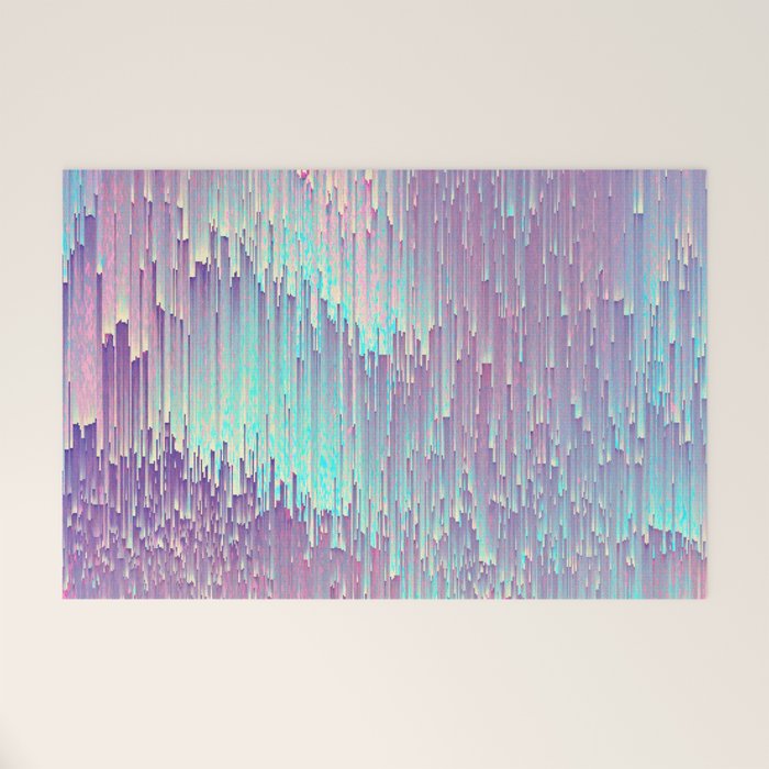 Iridescent Glitches Welcome Mat Gallery Image 1