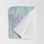 Iridescent Glitches Throw Blanket Gallery Image 3