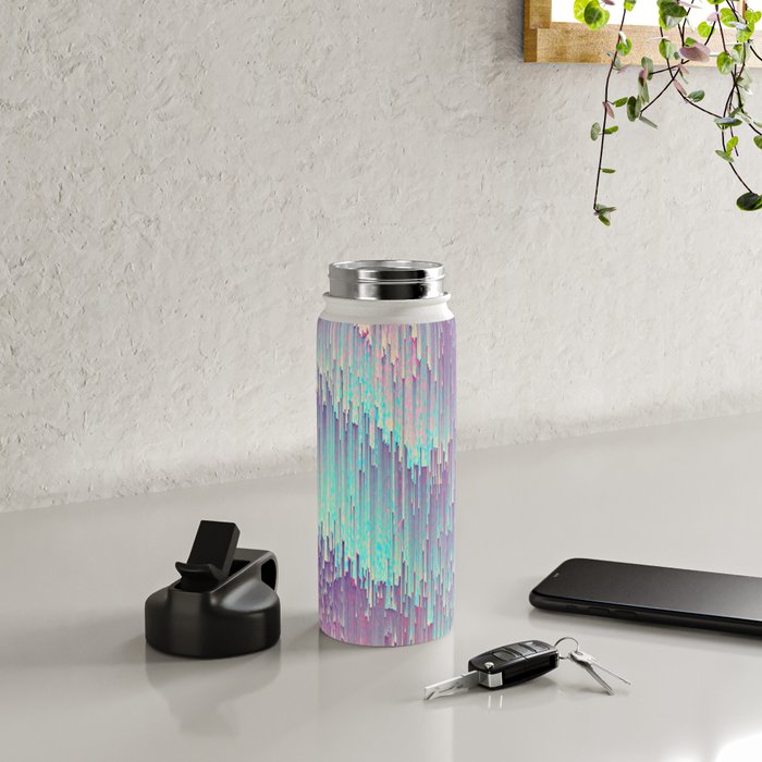 Iridescent Glitches Water Bottle Gallery Image 4