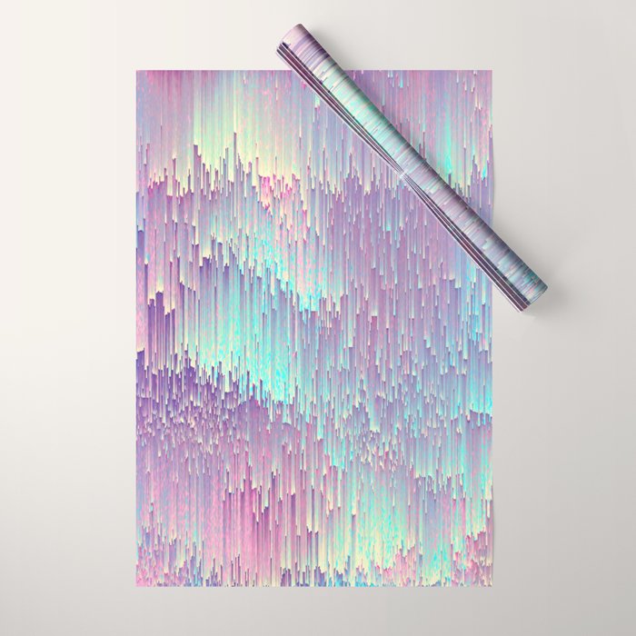 Iridescent Glitches Wrapping Paper Gallery Image 1