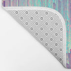 Iridescent Glitches Bath Mat Gallery Image 2