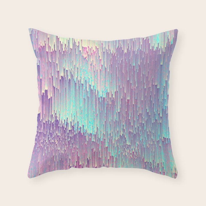 Iridescent Glitches Throw Pillow Gallery Image 6