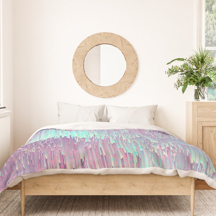 Iridescent Glitches Duvet Cover Gallery Image 3