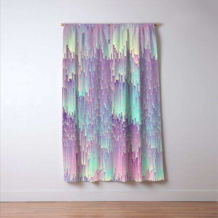 Iridescent Glitches Window Curtain Gallery Image 3