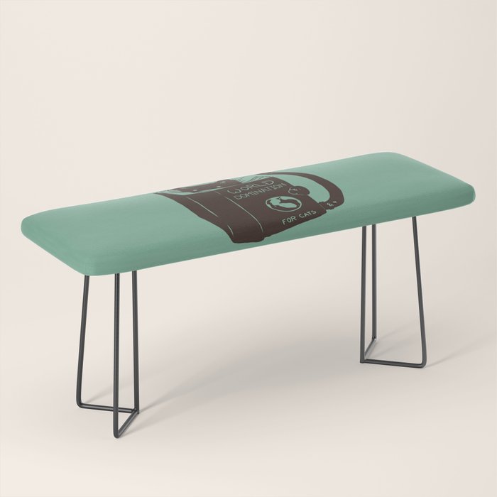 World Domination for Cats (Green) Bench Gallery Image 1