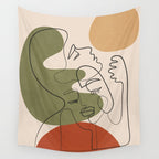 Abstract Faces 1 Wall Tapestry Gallery Image 4