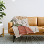 Abstract Faces 1 Throw Blanket Gallery Image 1
