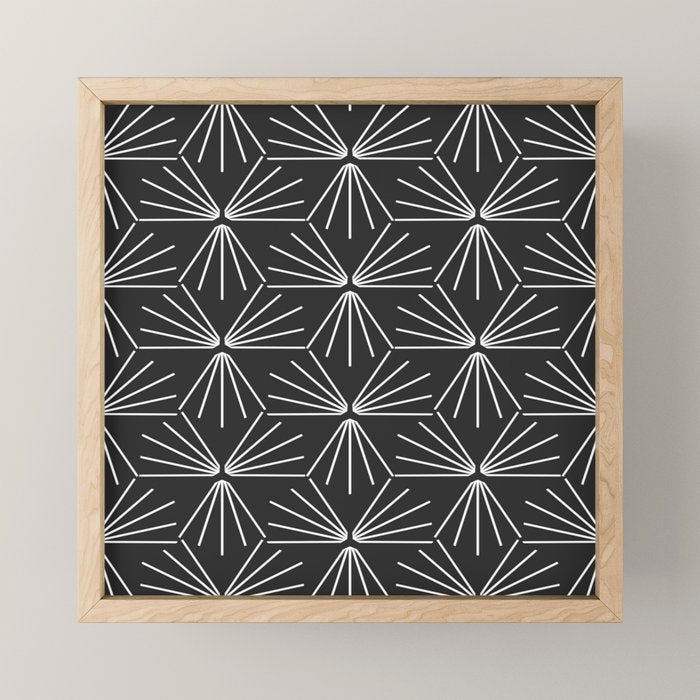 SUN TILE CHARCOAL Mini Art Print Gallery Image 1