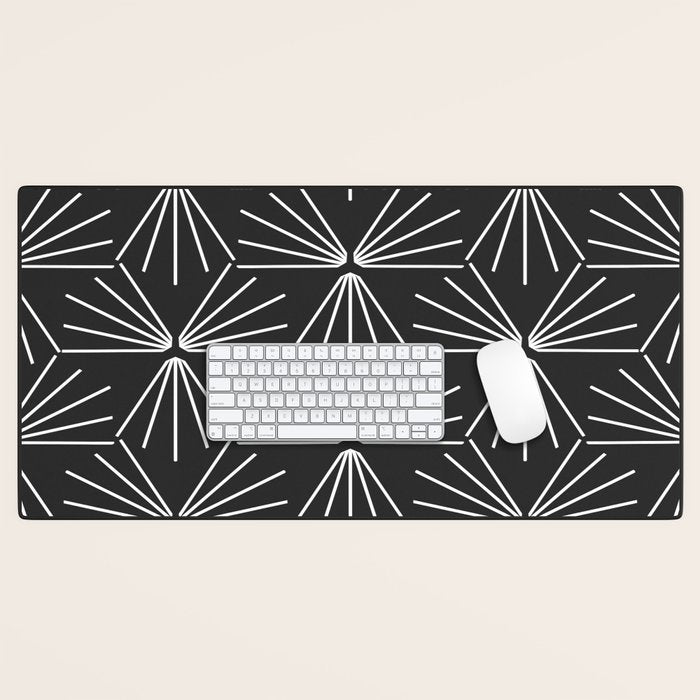 SUN TILE CHARCOAL Desk Mat Gallery Image 1