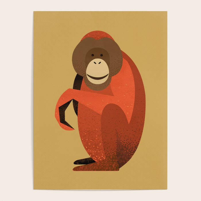 Whimsy Orangutan Poster Gallery Image 4