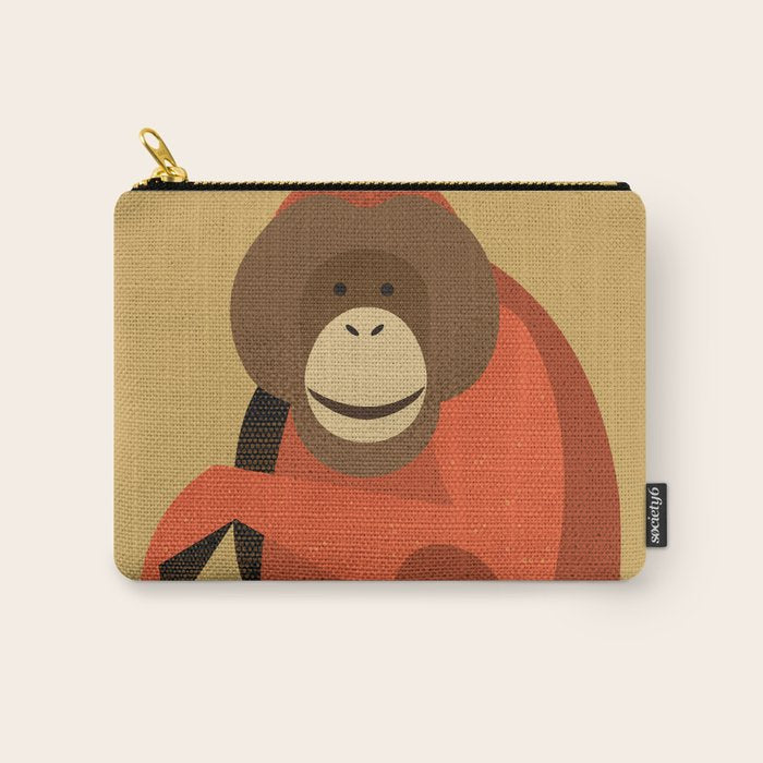 Whimsy Orangutan Carry All Pouch Gallery Image 1