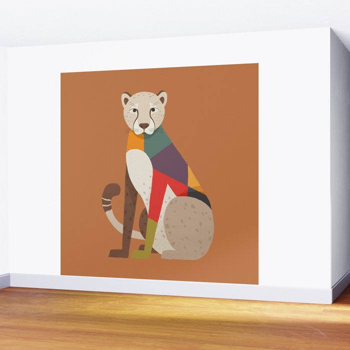 Cheetah Wall Mural Gallery Image 2