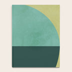 mid mod geometry green teal nature 2 Notebook Gallery Image 4