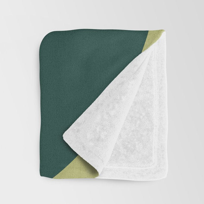 mid mod geometry green teal nature 2 Throw Blanket Gallery Image 3