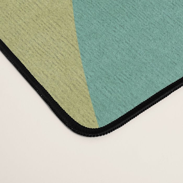 mid mod geometry green teal nature 2 Desk Mat Gallery Image 4