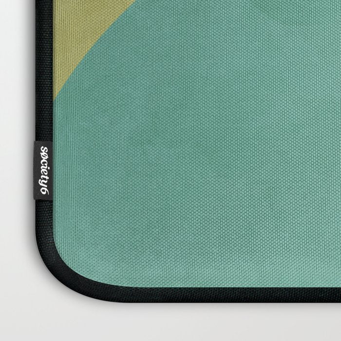 mid mod geometry green teal nature 2 Laptop Sleeve Gallery Image 3