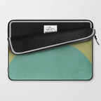 mid mod geometry green teal nature 2 Laptop Sleeve Gallery Image 2