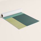 mid mod geometry green teal nature 2 Yoga Mat Gallery Image 2