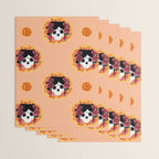 Catrina frida mexican kawaii cute sugar skull mexican style mexican flower marigold skeleton  Wrapping Paper Gallery Image 3