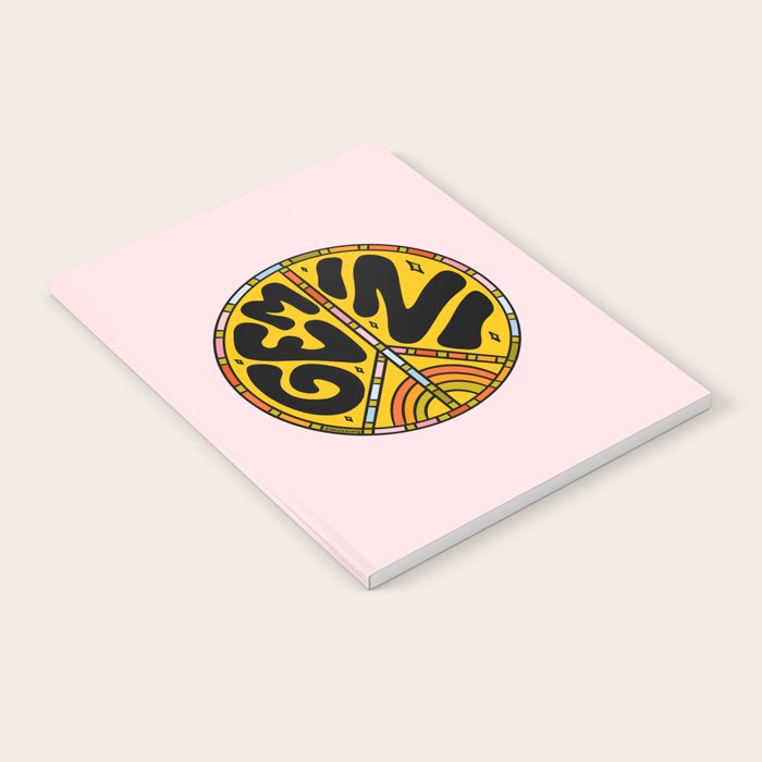 Gemini Peace Sign Notebook Gallery Image 1