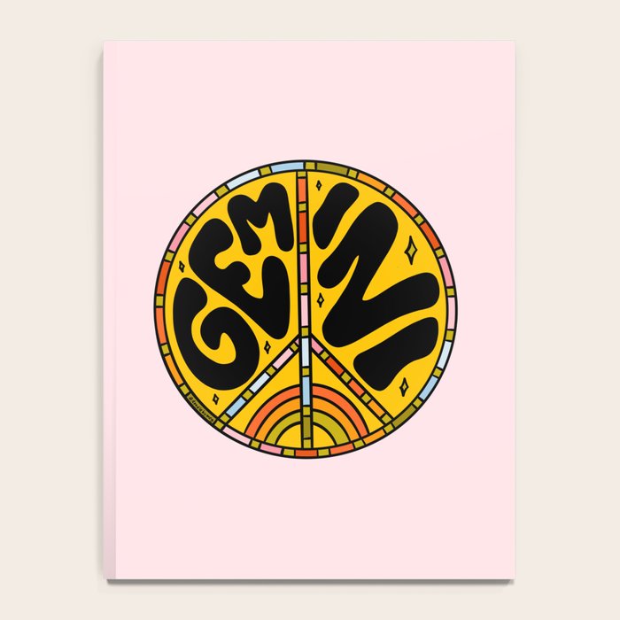 Gemini Peace Sign Notebook Gallery Image 4
